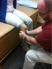 High Ankle Sprain Spring Test